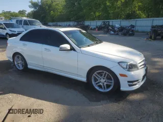 2013 Mercedes-Benz C 350 Sport with VIN WDDGF5HB2DA819212, listed as a Copart auction lot 52918595 with 108,555 mi miles and Salvage Title. Bid and sale history available at DreamBid. Image 4.