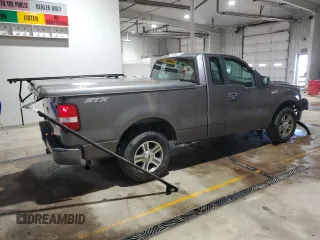 2008 Ford F-150 XL with VIN 1FTRF12W08KD88585, listed as a Copart auction lot 45345645 with 104,791 mi miles and Salvage title. Bid and sale history available at DreamBid. Image 3.