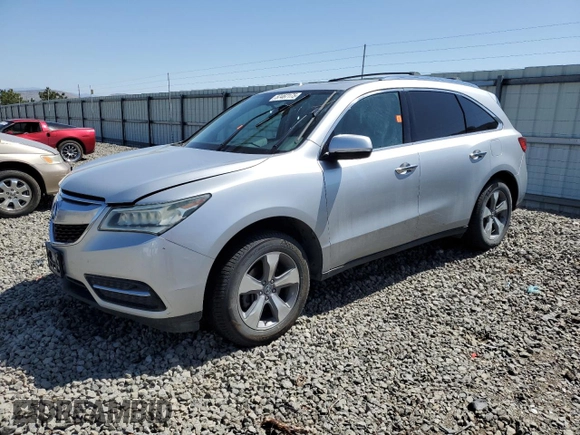 2015 Acura MDX z VIN 5FRYD4H25FB017602, wystawiony jako Copart lot #57467175 z przebiegiem Nie podano mil oraz Szkoda całkowita • Salvage title. Historia ofert i sprzedaży dostępna na DreamBid. Obrazek 1.
