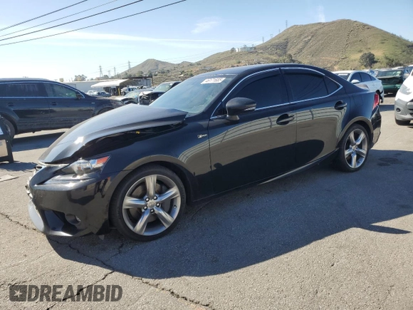 2016 Lexus IS 350 with VIN JTHCE1D28G5011002, listed as a Copart auction lot 46171685 with 58,165 mi miles and Salvage title. Bid and sale history available at DreamBid. Image 1.