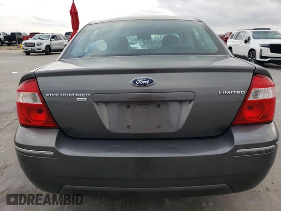 2006 Ford Five Hundred Limited with VIN 1FAHP28136G188218, listed as a Copart auction lot 86481974 with 0 mi miles and Salvage Title. Bid and sale history available at carsss.com. Image 6.