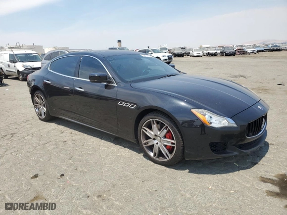 2014 Maserati Quattroporte S Q4 with VIN ZAM56RRAXE1082630, listed as a Copart auction lot 59699864 with 81,535 mi miles and Salvage Title. Bid and sale history available at carsss.com. Image 4.