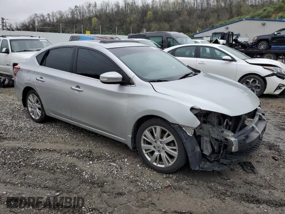 2015 Nissan Sentra SV with VIN 3N1AB7AP1FY277244, listed as a Copart auction lot 51836255 with 95,866 mi miles and Salvage Title. Bid and sale history available at carsss.com. Image 4.
