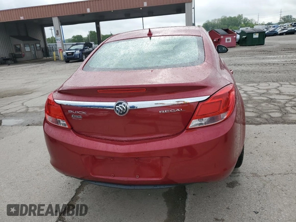 2012 Buick Regal with VIN 2G4GR5EK9C9186820, listed as a Copart auction lot 56824975 with 70,113 mi miles and Salvage title. Bid and sale history available at DreamBid. Image 6.