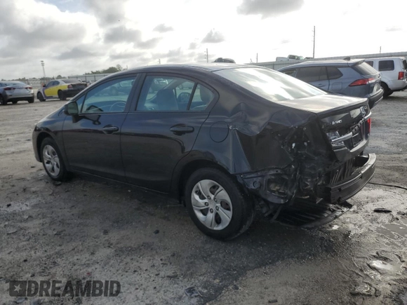 2013 Honda Civic LX с VIN 2HGFB2F56DH599346, выставлен на аукционе Copart как лот 59877115 с пробегом 206 561 миль миль и Списание • Salvage title. История ставок и продаж доступна на DreamBid. Изображение 2.