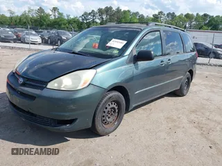 2005 Toyota Sienna CE with VIN 5TDZA23C05S294140, listed as a IAAI auction lot 42192185 with 204,621 mi miles and . Bid and sale history available at DreamBid. Image 2.