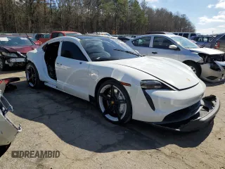 2022 Porsche Taycan 4S with VIN WP0AB2Y12NSA44345, listed as a Copart auction lot 45383275 with 24,564 mi miles and Salvage Title. Bid and sale history available at DreamBid. Image 4.
