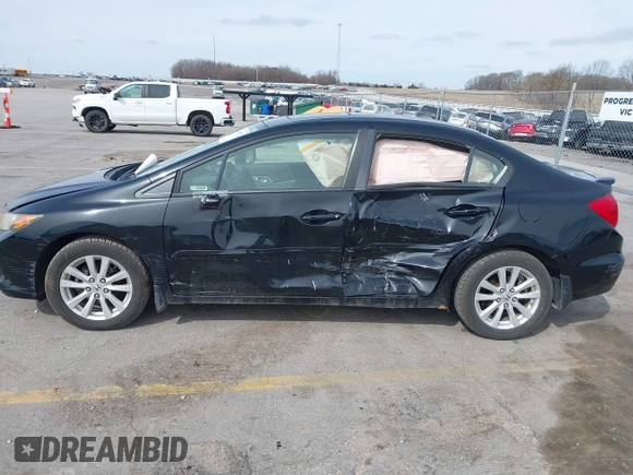 2012 Honda Civic EX with VIN JHMFB2F84CS002015, listed as a IAAI auction lot 41960922 with 188,152 mi miles and . Bid and sale history available at DreamBid. Image 14.