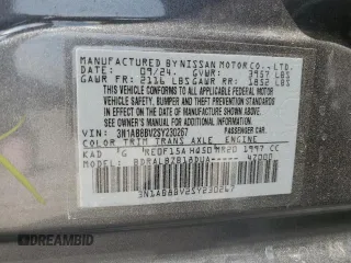 2025 Nissan Sentra S z VIN 3N1AB8BV2SY230267, wystawiony jako Copart lot #53727505 z przebiegiem 19 032 mil mil oraz Szkoda całkowita • Salvage title. Historia ofert i sprzedaży dostępna na DreamBid. Obrazek 14.