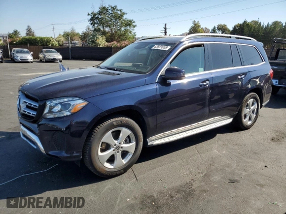 2018 Mercedes-Benz GLS 450 with VIN 4JGDF6EE9JB112806, listed as a Copart auction lot 63669265 with 22,131 mi miles and Salvage title. Bid and sale history available at DreamBid. Image 1.