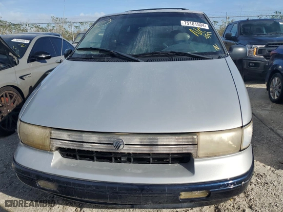 1993 Mercury Villager Wagon GS with VIN 4M2DV11W4PDJ02104, listed as a Copart auction lot 75101504 with 59,973 mi miles and Salvage Title. Bid and sale history available at carsss.com. Image 5.