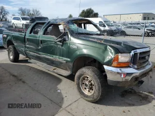 1999 Ford Super Duty F-250 XL with VIN 1FTNW21S6XED97050, listed as a Copart auction lot 45751325 with 122,662 mi miles and Salvage Title. Bid and sale history available at carsss.com. Image 4.