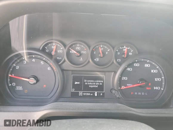 2020 Chevrolet Silverado 1500 Work Truck with VIN 3GCUYAEF0LG218078, listed as a Copart auction lot 50174455 with 101,394 mi miles and Salvage Title. Bid and sale history available at DreamBid. Image 9.