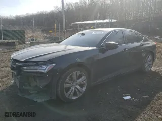 2021 Acura TLX w/Technology Package with VIN 19UUB6F49MA007796, listed as a Copart auction lot 43033105 with 70,829 mi miles and Salvage Title. Bid and sale history available at carsss.com. Image 1.