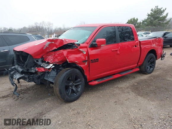 2018 Ram 1500 Sport z VIN 1C6RR7MT1JS161612, wystawiony jako IAAI lot #40943059 z przebiegiem Nie podano mil oraz . Historia ofert i sprzedaży dostępna na DreamBid. Obrazek 2.