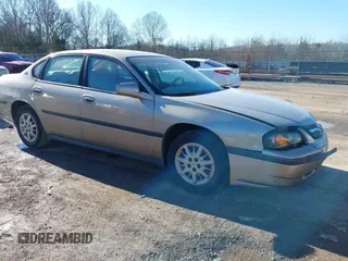 2001 Chevrolet Impala with VIN 2G1WF52E119252144, listed as a IAAI auction lot 41391328 with 104,153 mi miles and . Bid and sale history available at DreamBid. Image 1.