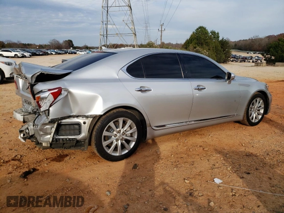2012 Lexus LS 460 with VIN JTHCL5EF8C5014605, listed as a Copart auction lot 81706824 with Not provided miles and Salvage title. Bid and sale history available at DreamBid. Image 3.