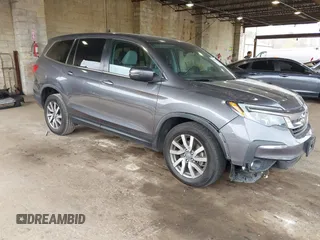 2020 Honda Pilot EX-L z VIN 5FNYF6H52LB048870, wystawiony jako IAAI lot #42074700 z przebiegiem 59 729 mil mil oraz . Historia ofert i sprzedaży dostępna na DreamBid. Obrazek 1.