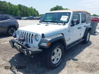 2019 Jeep Wrangler Unlimited Sport S with VIN 1C4HJXDN2KW508341, listed as a IAAI auction lot 42286619 with 49,410 mi miles and . Bid and sale history available at DreamBid. Image 17.