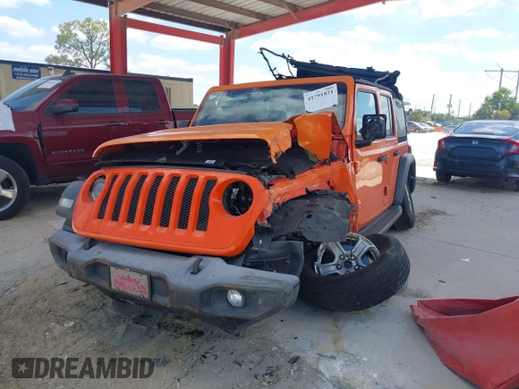 2018 Jeep Wrangler Unlimited Sport z VIN 1C4HJXDN4JW243775, wystawiony jako IAAI lot #41791821 z przebiegiem 62 120 mil mil oraz . Historia ofert i sprzedaży dostępna na DreamBid. Obrazek 6.