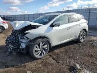 2022 Nissan Murano SL z VIN 5N1AZ2CS0NC120367, wystawiony jako Copart lot #88321255 z przebiegiem 37 080 mil mil oraz Szkoda całkowita • Salvage title. Historia ofert i sprzedaży dostępna na DreamBid. Obrazek 1.