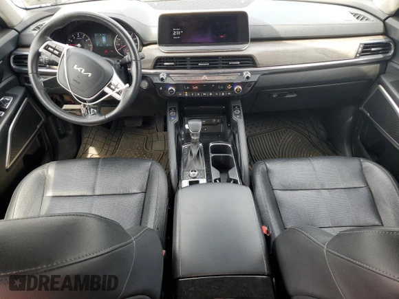 2022 Kia Telluride EX with VIN 5XYP3DHC9NG313013, listed as a Copart auction lot 55946615 with 58,276 mi miles and Salvage title. Bid and sale history available at DreamBid. Image 8.