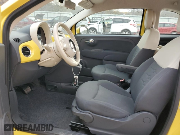 2013 FIAT 500 Pop with VIN 3C3CFFAR9DT743409, listed as a Copart auction lot 82027754 with 18,517 mi miles and Clean Title. Bid and sale history available at carsss.com. Image 7.