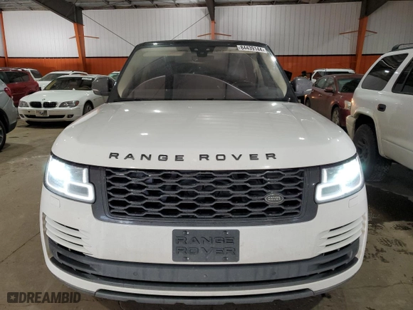 2020 Land Rover Range Rover with VIN SALGS5SEXLA572439, listed as a Copart auction lot 84439144 with 64,829 mi miles and Clean Title. Bid and sale history available at carsss.com. Image 5.