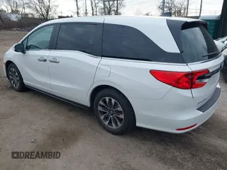 2024 Honda Odyssey EX-L with VIN 5FNRL6H66RB003316, listed as a IAAI auction lot 41304872 with 12,810 mi miles and . Bid and sale history available at DreamBid. Image 3.