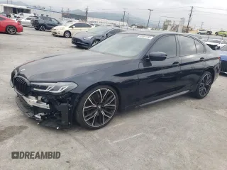 2023 BMW 5 Series 530i with VIN WBA53BH08PWY09361, listed as a Copart auction lot 50981735 with 14,366 mi miles and Salvage title. Bid and sale history available at DreamBid. Image 1.