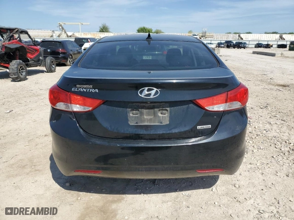 2012 Hyundai Elantra GLS with VIN KMHDH4AE2CU463309, listed as a Copart auction lot 54091795 with 209,515 mi miles and Clean Title. Bid and sale history available at carsss.com. Image 6.