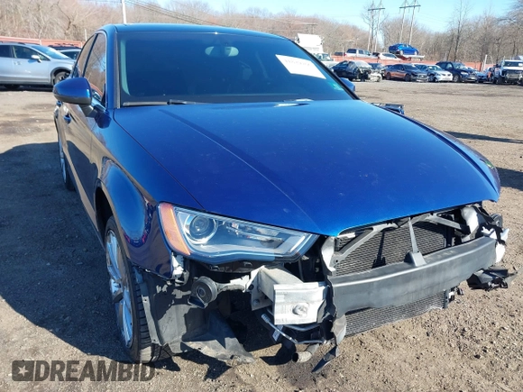2015 Audi A3 2.0T Premium Plus with VIN WAUEFGFF2F1036412, listed as a IAAI auction lot 41829206 with 46,668 mi miles. Bid and sale history available at carsss.com. Image 18.