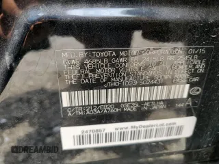 2015 Lexus IS 250 z VIN JTHCF1D23F5024431, wystawiony jako Copart lot #54535675 z przebiegiem 191 395 mil mil oraz Szkoda całkowita • Salvage title. Historia ofert i sprzedaży dostępna na DreamBid. Obrazek 12.