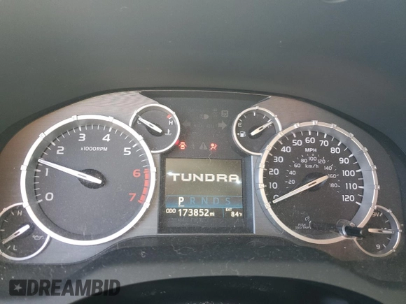 2017 Toyota Tundra 2WD SR with VIN 5TFRM5F13HX117499, listed as a Copart auction lot 75630654 with 173,852 mi miles and Salvage Title. Bid and sale history available at carsss.com. Image 9.