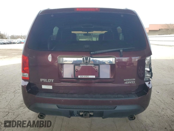 2013 Honda Pilot Touring with VIN 5FNYF4H96DB079063, listed as a Copart auction lot 50065955 with 215,535 mi miles and Salvage Title. Bid and sale history available at carsss.com. Image 6.