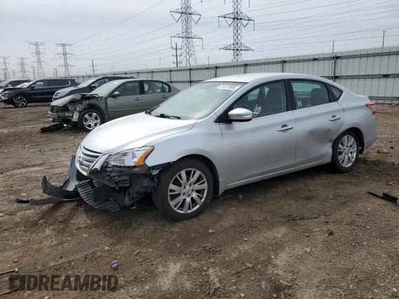 2015 Nissan Sentra SL with VIN 3N1AB7AP6FY220750, listed as a Copart auction lot 51371865 with 104,821 mi miles and Salvage Title. Bid and sale history available at DreamBid. Image 1.