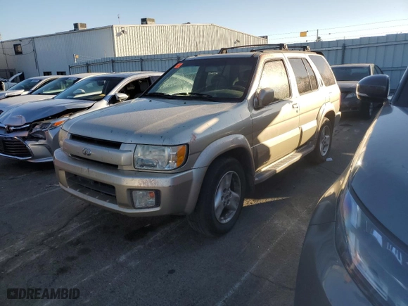 2001 Infiniti QX4 Luxury with VIN JNRDR09YX1W213505, listed as a Copart auction lot 71317834 with 0 miles and Salvage Title. Bid and sale history available at carsss.com. Image 1.