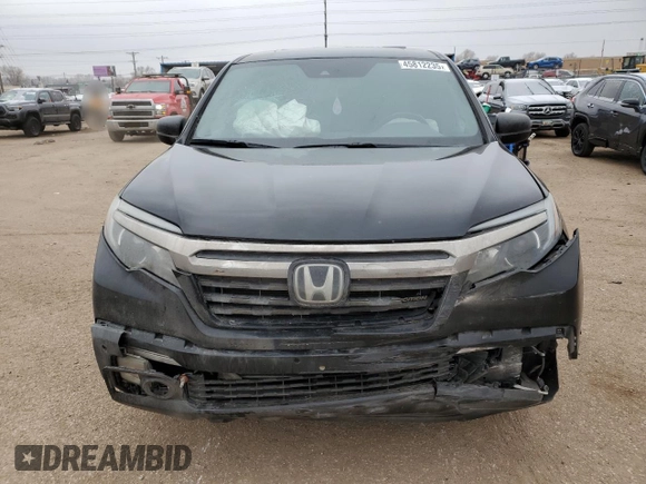 2020 Honda Ridgeline Black Edition with VIN 5FPYK3F88LB012387, listed as a Copart auction lot 45812235 with Not provided miles and Salvage title. Bid and sale history available at DreamBid. Image 5.
