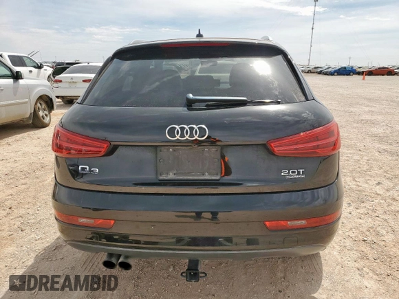 2018 Audi Q3 Premium with VIN WA1ECCFS7JR008837, listed as a Copart auction lot 56244185 with 90,846 mi miles and Salvage title. Bid and sale history available at DreamBid. Image 6.