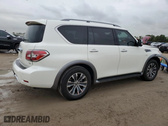 2018 Nissan Armada SL with VIN JN8AY2ND0J9055697, listed as a Copart auction lot 64946774 with Not Provided miles and Salvage Title. Bid and sale history available at carsss.com. Image 3.