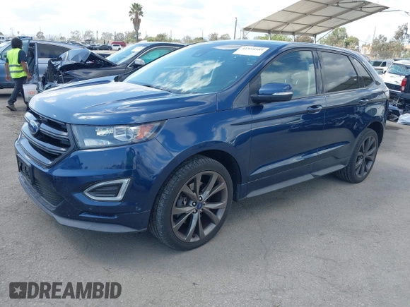2017 Ford Edge Sport with VIN 2FMPK4AP1HBB17135, listed as a IAAI auction lot 41958589 with 84,616 mi miles. Bid and sale history available at carsss.com. Image 2.
