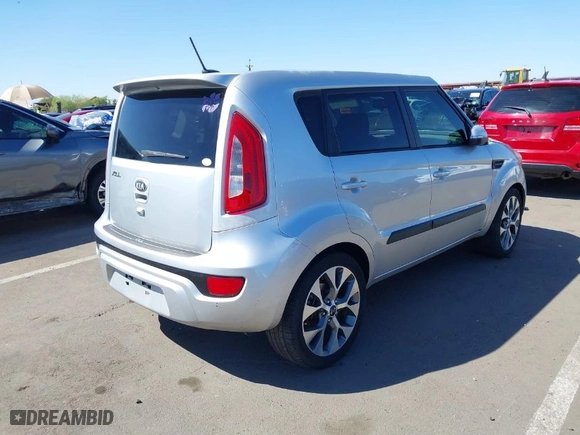 2013 Kia Soul + with VIN KNDJT2A63D7547738, listed as a IAAI auction lot 41877430 with 133,596 mi miles. Bid and sale history available at carsss.com. Image 4.