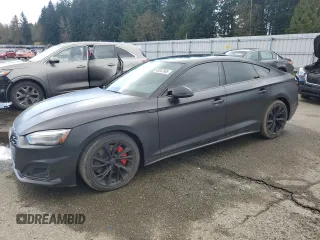 2020 Audi A5 Sportback Premium with VIN WAUANCF56LA004026, listed as a Copart auction lot 49347805 with 48,465 mi miles and Salvage Title. Bid and sale history available at carsss.com. Image 1.