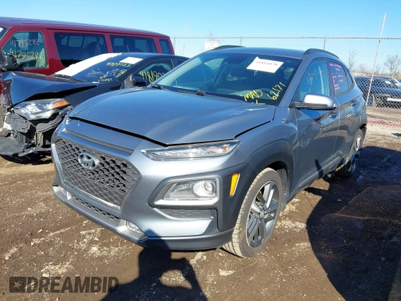2019 Hyundai Kona Limited with VIN KM8K3CA58KU251819, listed as a IAAI auction lot 41811078 with 62,171 mi miles and . Bid and sale history available at DreamBid. Image 18.