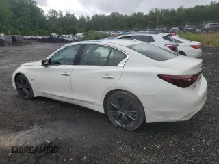 2020 Infiniti Q50 Luxe with VIN JN1EV7AR1LM254054, listed as a Copart auction lot 58151015 with 80,226 mi miles and Salvage title. Bid and sale history available at DreamBid. Image 2.