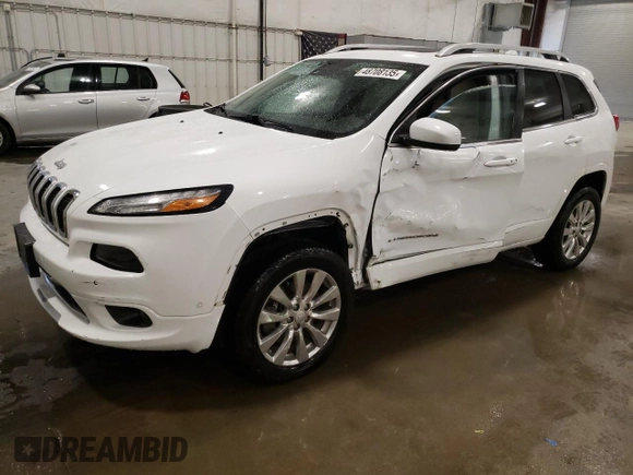 2017 Jeep Cherokee Overland с VIN 1C4PJMJS9HW620583, выставлен на аукционе Copart как лот 48708135 с пробегом 93 984 миль миль и Списание • Salvage title. История ставок и продаж доступна на DreamBid. Изображение 1.