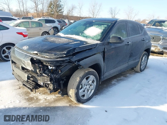 2025 Hyundai Kona SE with VIN KM8HACAB5SU213115, listed as a IAAI auction lot 41535505 with 4,906 mi miles. Bid and sale history available at carsss.com. Image 17.