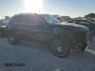 2024 Mercedes-Benz GLE 53 AMG with VIN 4JGFB6BB9RB159263, listed as a Copart auction lot 80244334 with 7,593 mi miles and Salvage title. Bid and sale history available at DreamBid. Image 4.