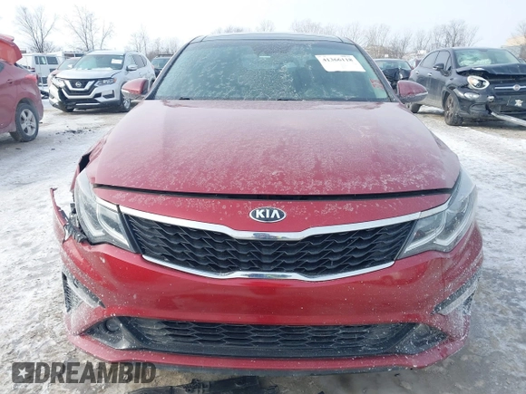 2019 Kia Optima LX with VIN 5XXGT4L31KG349821, listed as a IAAI auction lot 41366118 with 94,181 mi miles. Bid and sale history available at carsss.com. Image 12.