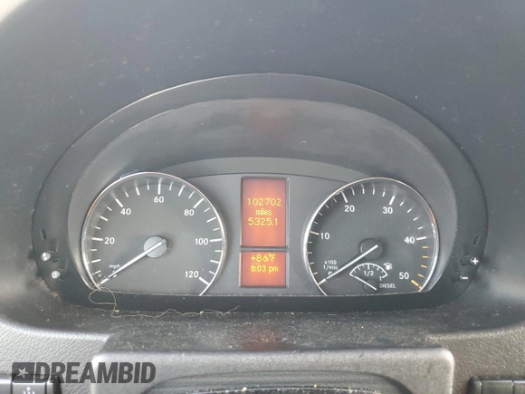 2016 Mercedes-Benz Sprinter with VIN WD4PE7DD8GP197609, listed as a Copart auction lot 77831204 with 102,702 mi miles and Clean Title. Bid and sale history available at DreamBid. Image 9.